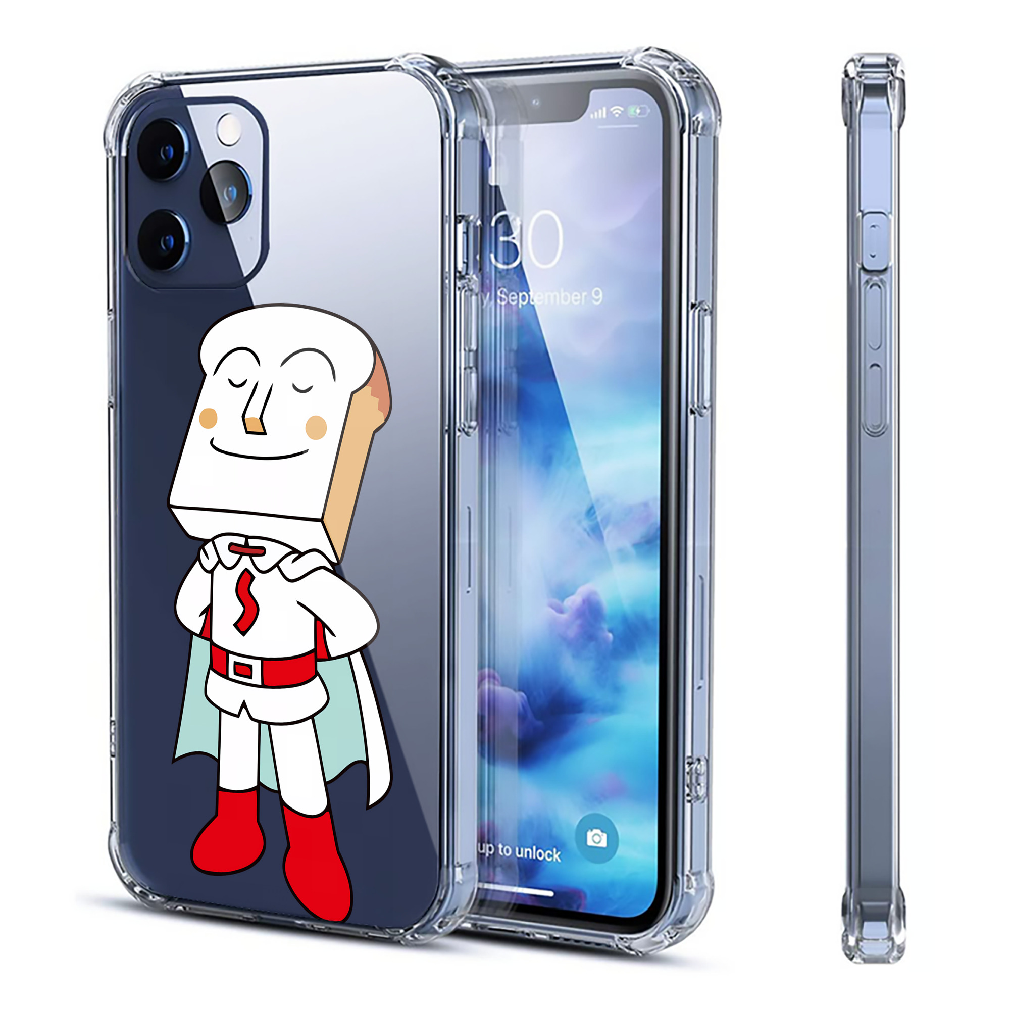 （画像用） アンパンマン Anpanman 【iPhone 12シリーズ対応】透明スマホケース（クリアソフトケース）